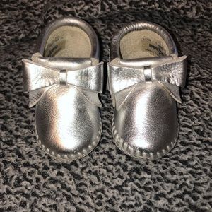 Minnetonka Size 1 Baby Moccasins- Never worn